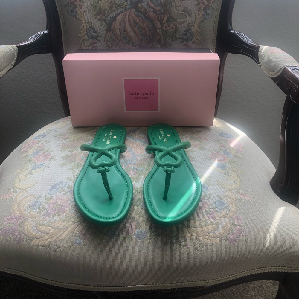 Green size 9, Kate Spade sandals